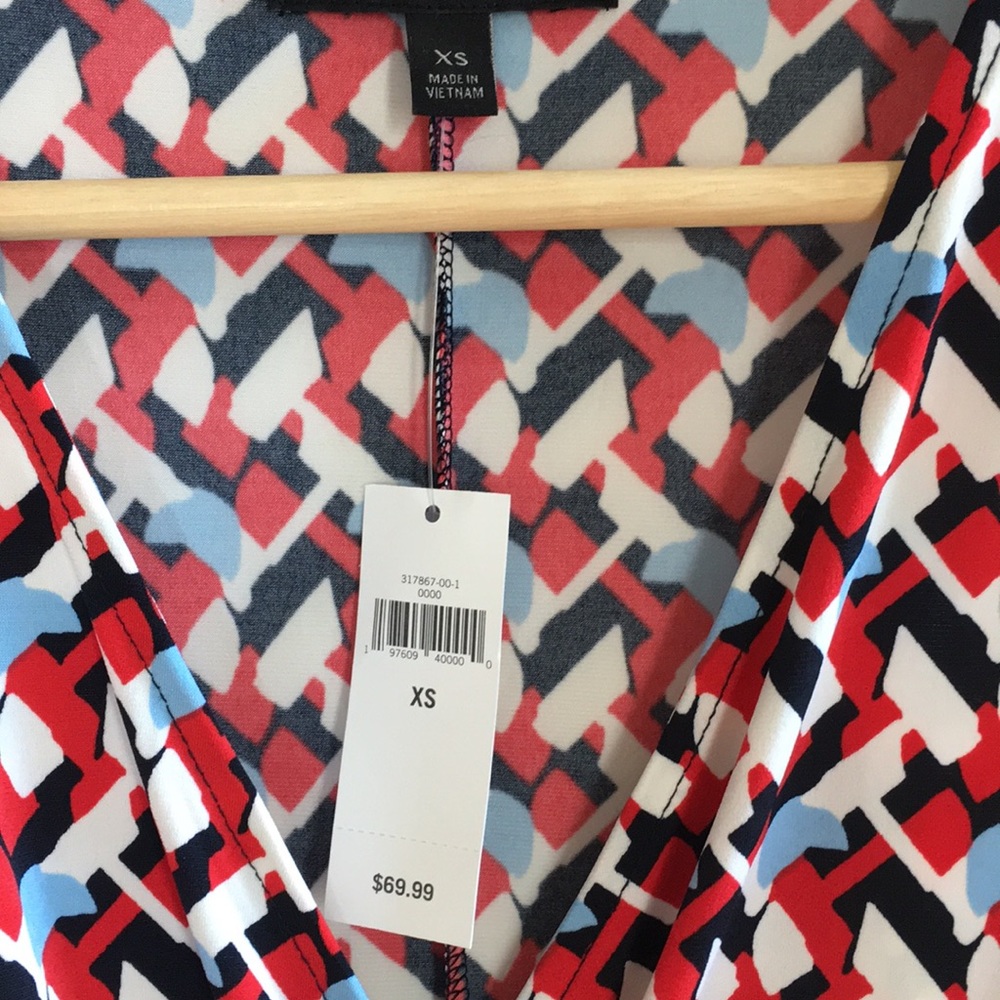 BR Factory sleeveless wrap dress.